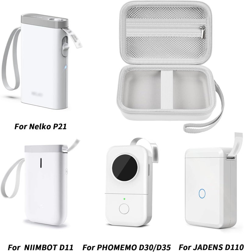 Comecase Case Compatible with Nelko P21/ for Phomemo D30 D35 Label Maker Machine, for JADENS D11/ for SUPVAN Mini Labeler Sticker, Labler Maker Storage for Tape&Accessories(Box Only) - Image 2